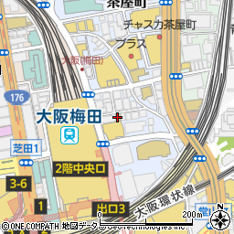 ローソン梅田茶屋町店周辺の地図