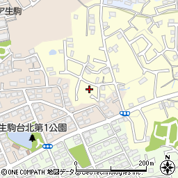 奈良県生駒市小明町658-6周辺の地図