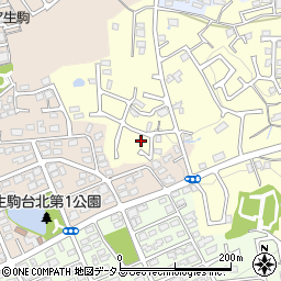 奈良県生駒市小明町658周辺の地図