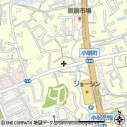 奈良県生駒市小明町737周辺の地図