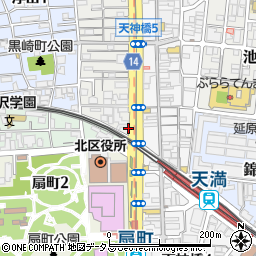 中国食府 双龍居 天満駅前店周辺の地図
