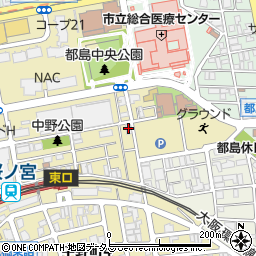 大阪府大阪市都島区中野町5丁目9-13周辺の地図