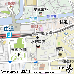 岸田歯科医院周辺の地図