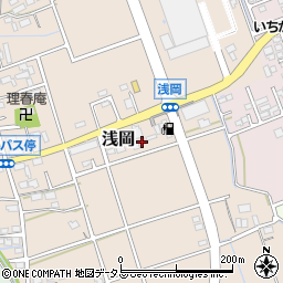 静岡県袋井市浅岡248-3周辺の地図