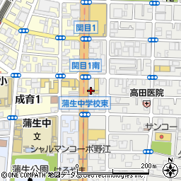 ファミリーマート関目一丁目店周辺の地図