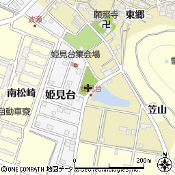 姫見台公園周辺の地図