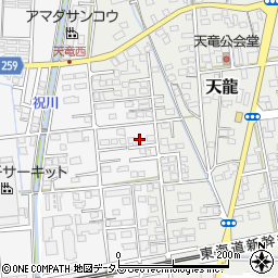 静岡県磐田市海老塚705周辺の地図