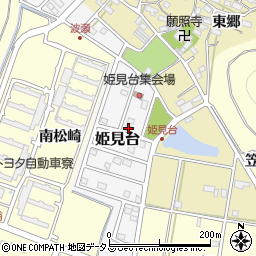 愛知県田原市姫見台56周辺の地図