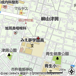 三重県津市柳山津興1290周辺の地図