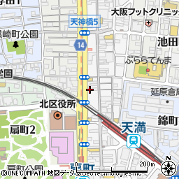 大阪府大阪市北区天神橋4丁目10-7周辺の地図