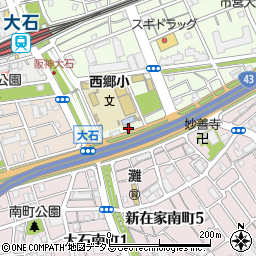 神戸西郷郵便局周辺の地図