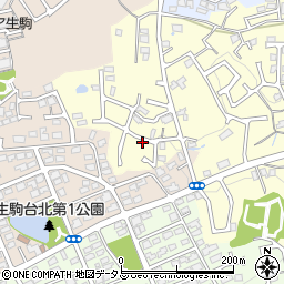 奈良県生駒市小明町643周辺の地図