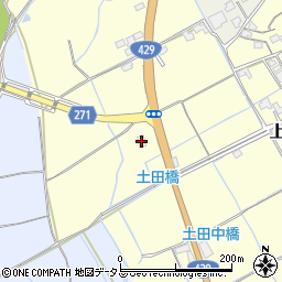 ファミリーマート岡山上土田店周辺の地図