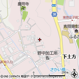 静岡県掛川市下土方74周辺の地図