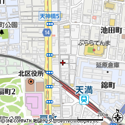 餃子の王将 天四店周辺の地図
