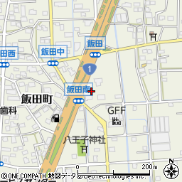 静岡県浜松市中央区飯田町1391周辺の地図