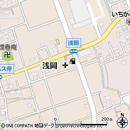 静岡県袋井市浅岡245周辺の地図