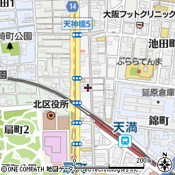 大阪府大阪市北区天神橋4丁目10-16周辺の地図