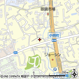奈良県生駒市小明町738周辺の地図