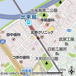 業務スーパー出来島駅前店周辺の地図