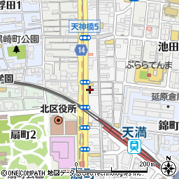 大阪府大阪市北区天神橋4丁目10-10周辺の地図