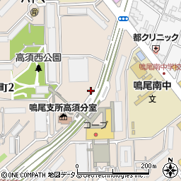 甲子園警察署高須交番周辺の地図