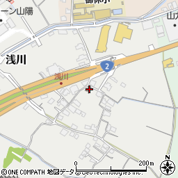 岡山県岡山市東区浅川183周辺の地図