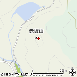 赤坂山周辺の地図