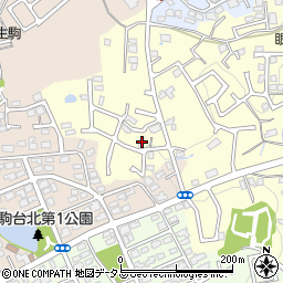 奈良県生駒市小明町643-9周辺の地図