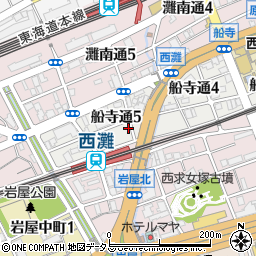 リパーク阪神西灘駅前第２駐車場周辺の地図