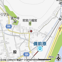 岡山県岡山市北区原985周辺の地図