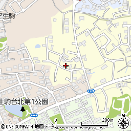 奈良県生駒市小明町643-7周辺の地図