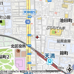 マウア天神橋筋商店街店周辺の地図