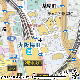 焼肉 ふうふう亭 JAPAN 梅田茶屋町店周辺の地図