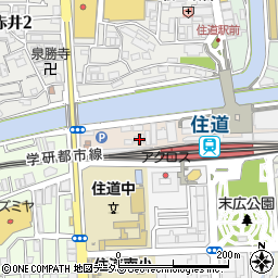 アカカベ薬局　住道駅前店周辺の地図