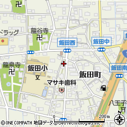 静岡県浜松市中央区飯田町609周辺の地図