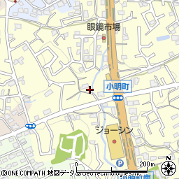 奈良県生駒市小明町564周辺の地図