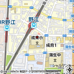 大阪市立成育小学校周辺の地図