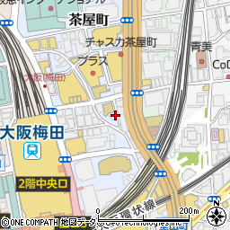梅田キュア矯正歯科周辺の地図