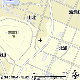 愛知県田原市浦町北浦22周辺の地図
