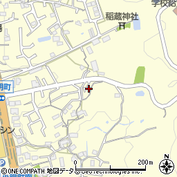 奈良県生駒市小明町886周辺の地図