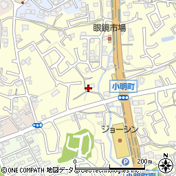奈良県生駒市小明町563周辺の地図