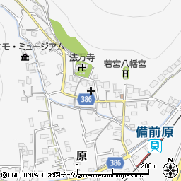 岡山県岡山市北区原1177周辺の地図