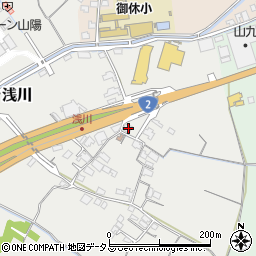 岡山県岡山市東区浅川274周辺の地図