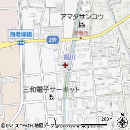 静岡県磐田市海老塚823周辺の地図