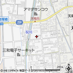 静岡県磐田市海老塚744-4周辺の地図