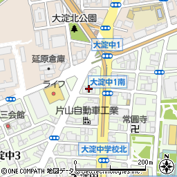 高文大阪支店周辺の地図