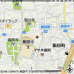 静岡県浜松市中央区飯田町605周辺の地図