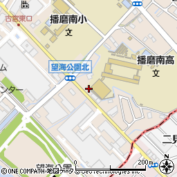 兵庫県加古郡播磨町古宮阪留周辺の地図