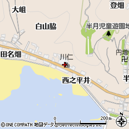 川仁周辺の地図